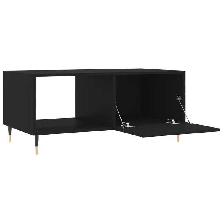 Salontafel 90x50x40 cm bewerkt hout zwart MeubelReus