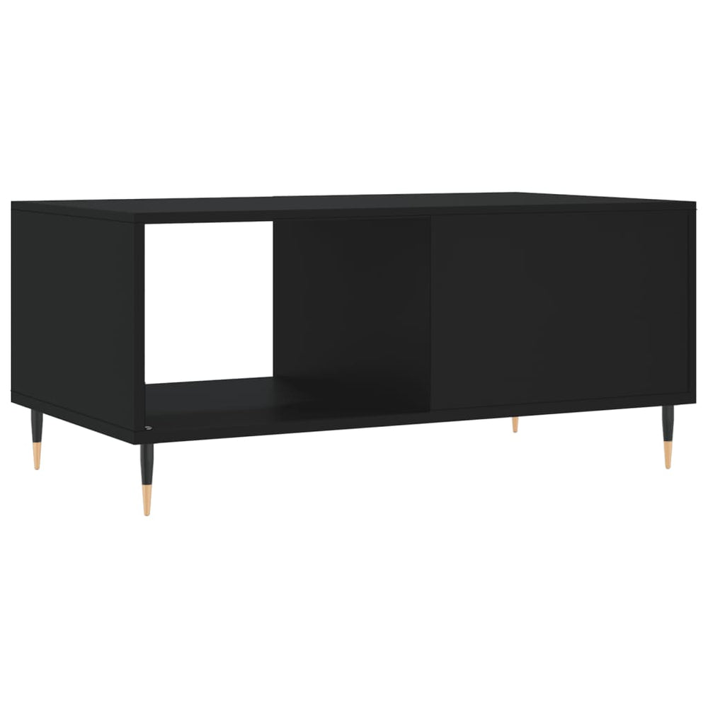 Salontafel 90x50x40 cm bewerkt hout zwart MeubelReus