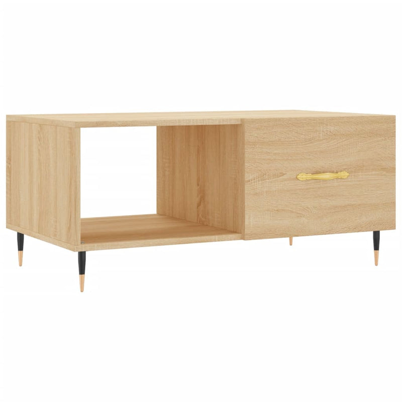 Salontafel 90x50x40 cm bewerkt hout sonoma eikenkleurig MeubelReus