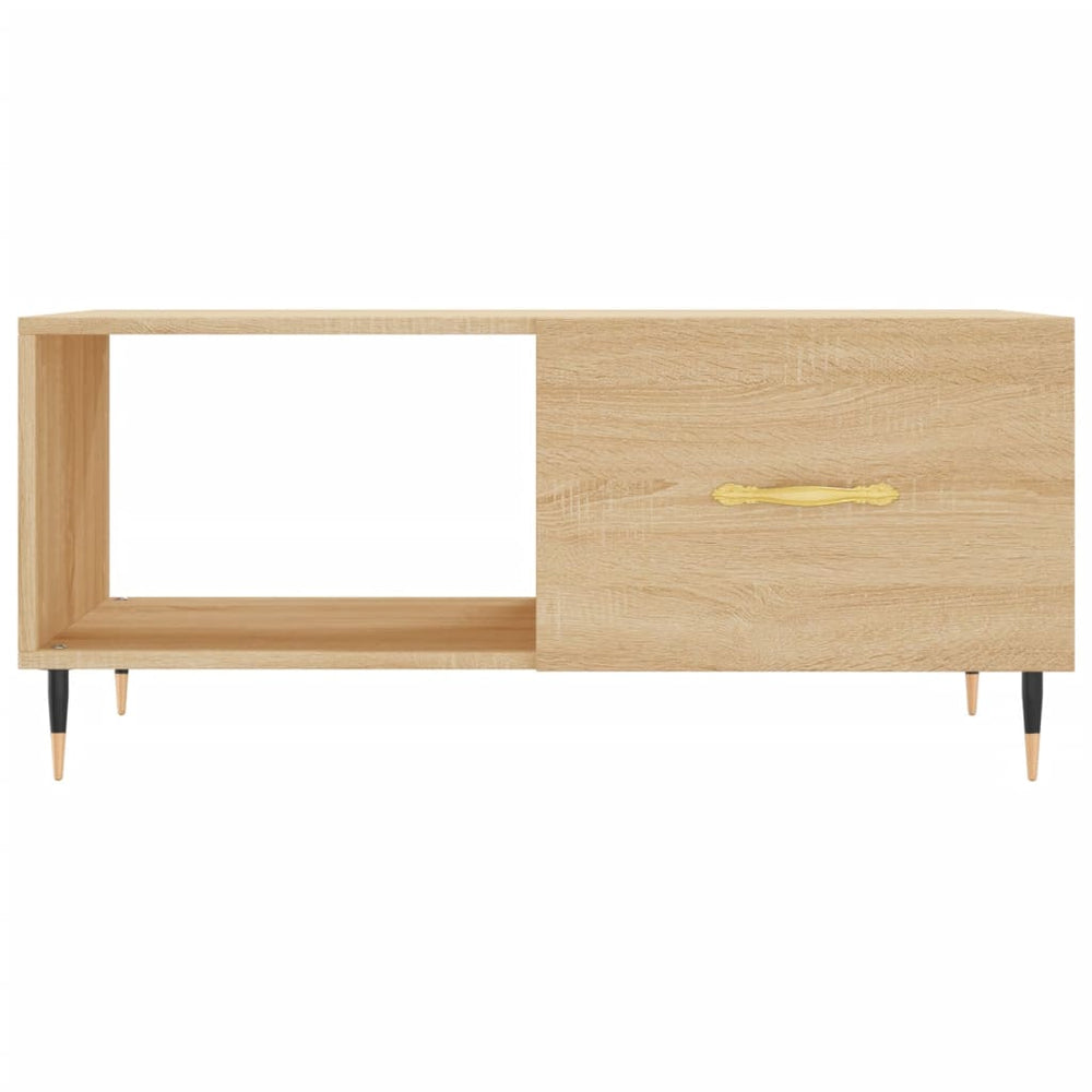 Salontafel 90x50x40 cm bewerkt hout sonoma eikenkleurig MeubelReus