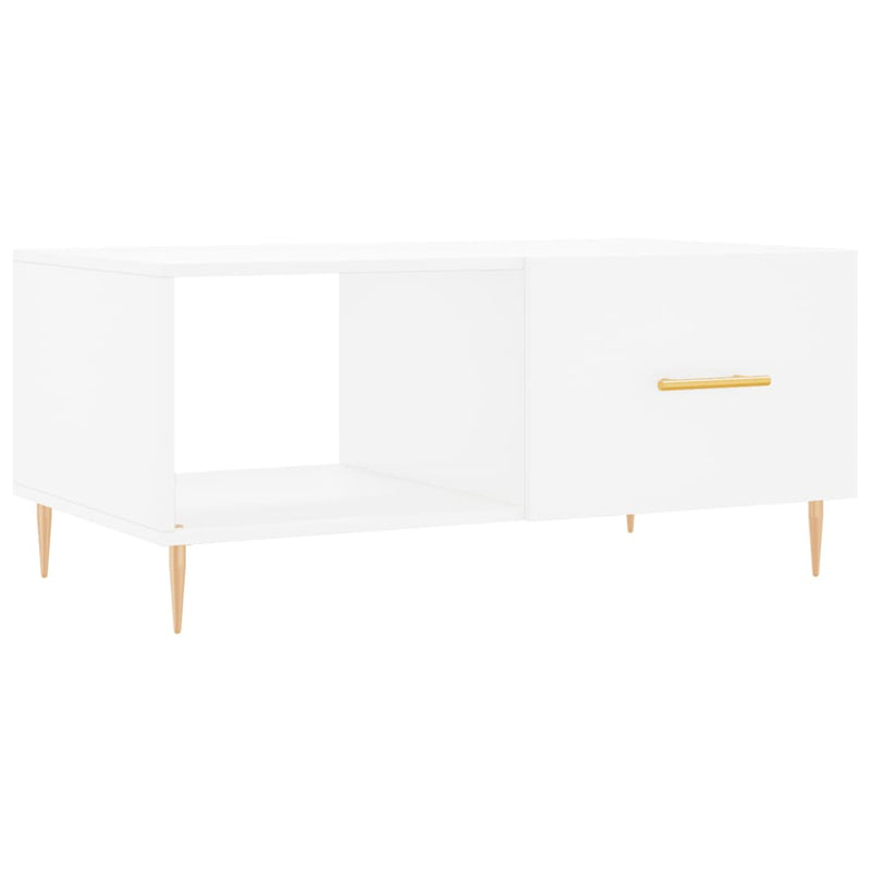 Salontafel 90x50x40 cm bewerkt hout wit MeubelReus
