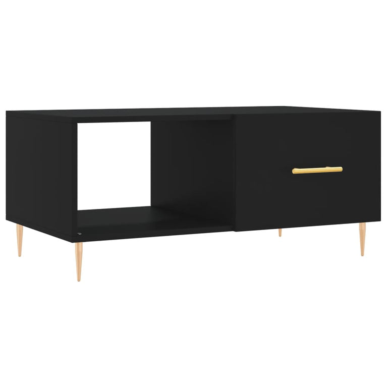 Salontafel 90x50x40 cm bewerkt hout zwart MeubelReus