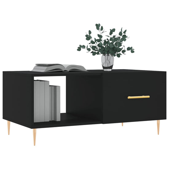 Salontafel 90x50x40 cm bewerkt hout zwart MeubelReus