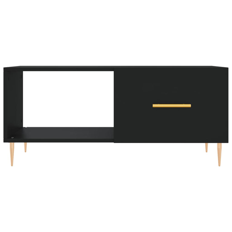 Salontafel 90x50x40 cm bewerkt hout zwart MeubelReus