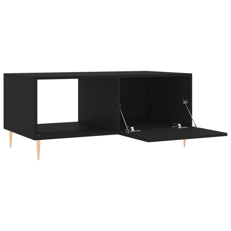 Salontafel 90x50x40 cm bewerkt hout zwart MeubelReus