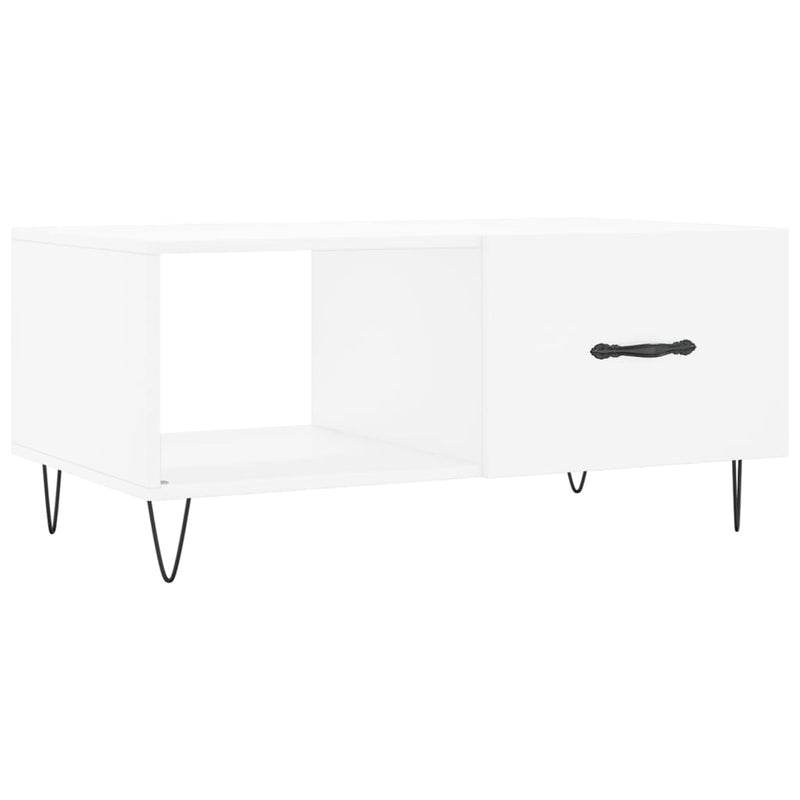 Salontafel 90x50x40 cm bewerkt hout wit MeubelReus