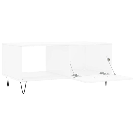 Salontafel 90x50x40 cm bewerkt hout wit MeubelReus