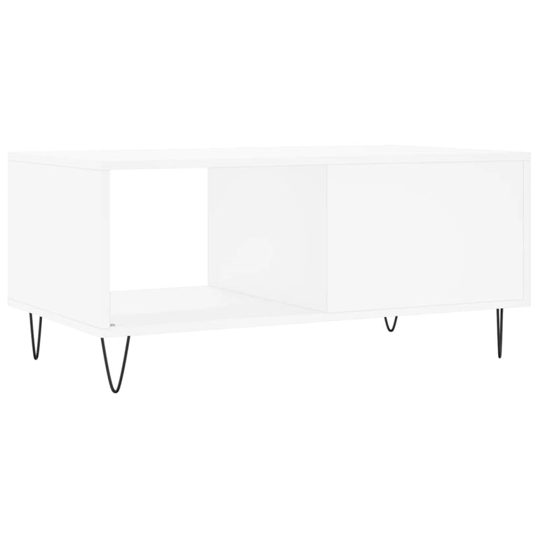 Salontafel 90x50x40 cm bewerkt hout wit MeubelReus