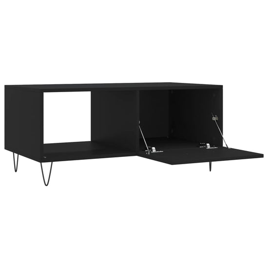 Salontafel 90x50x40 cm bewerkt hout zwart MeubelReus