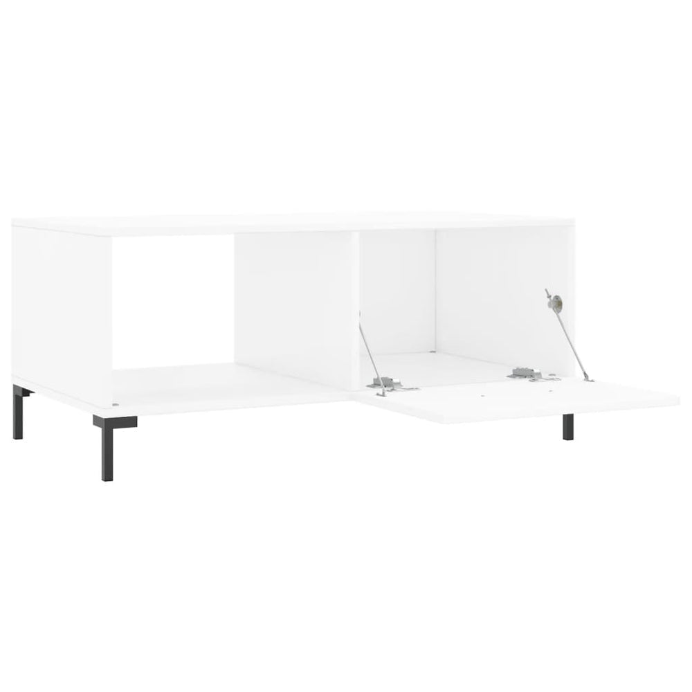 Salontafel 90x50x40 cm bewerkt hout wit MeubelReus