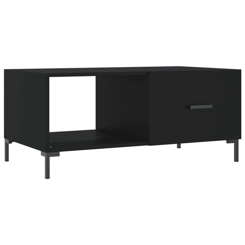Salontafel 90x50x40 cm bewerkt hout zwart MeubelReus