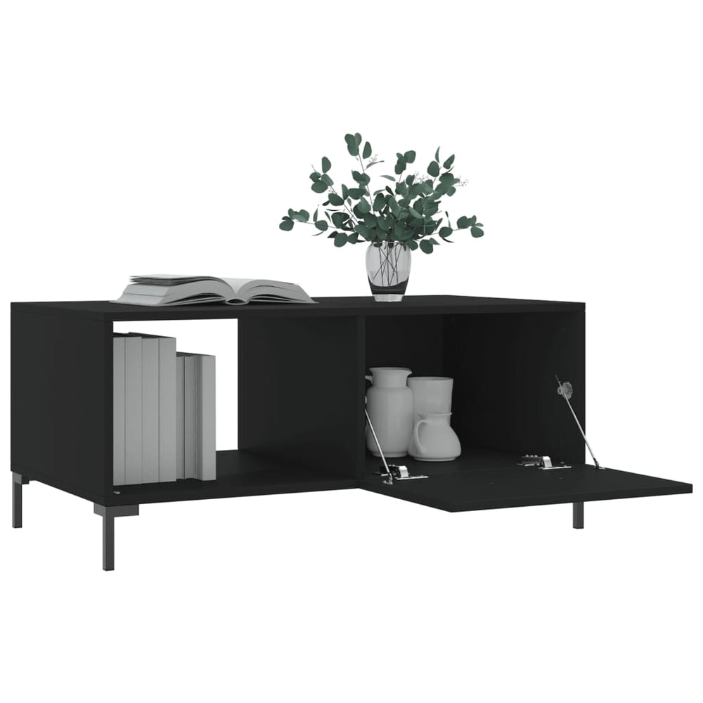 Salontafel 90x50x40 cm bewerkt hout zwart MeubelReus