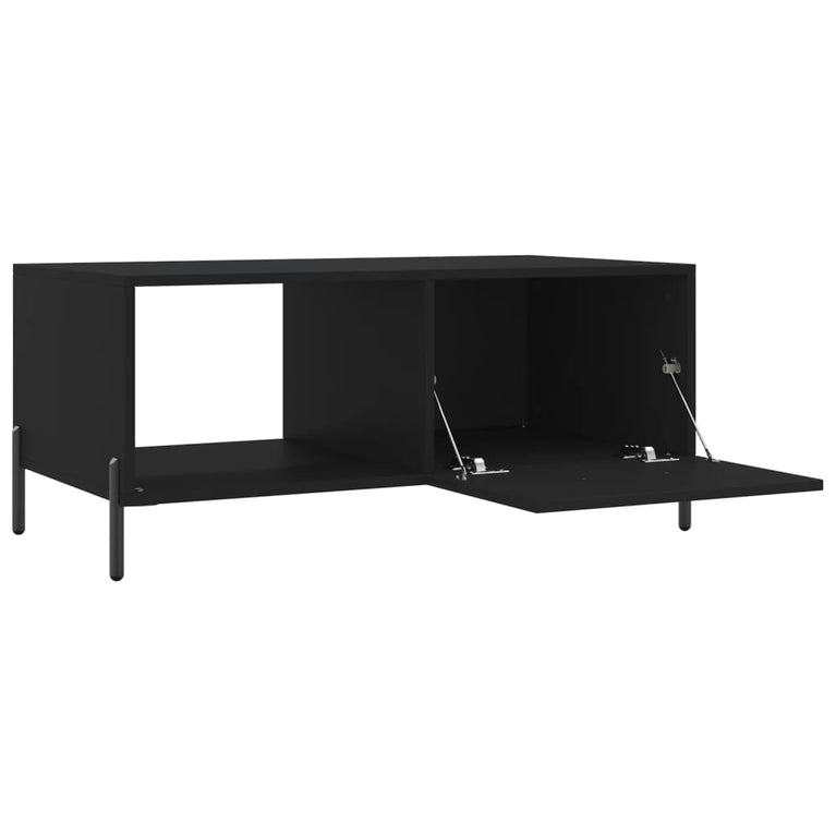 Salontafel 90x50x40 cm bewerkt hout zwart MeubelReus