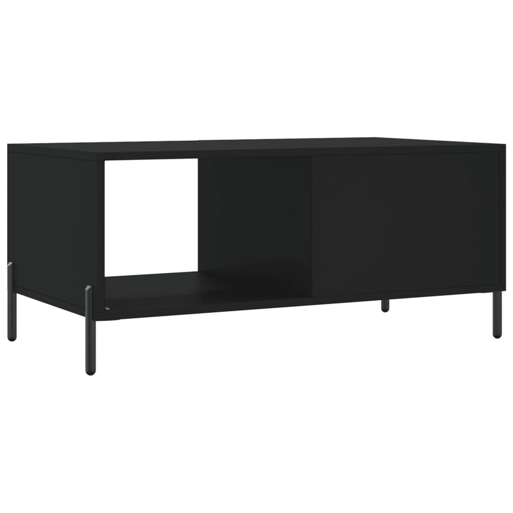 Salontafel 90x50x40 cm bewerkt hout zwart MeubelReus
