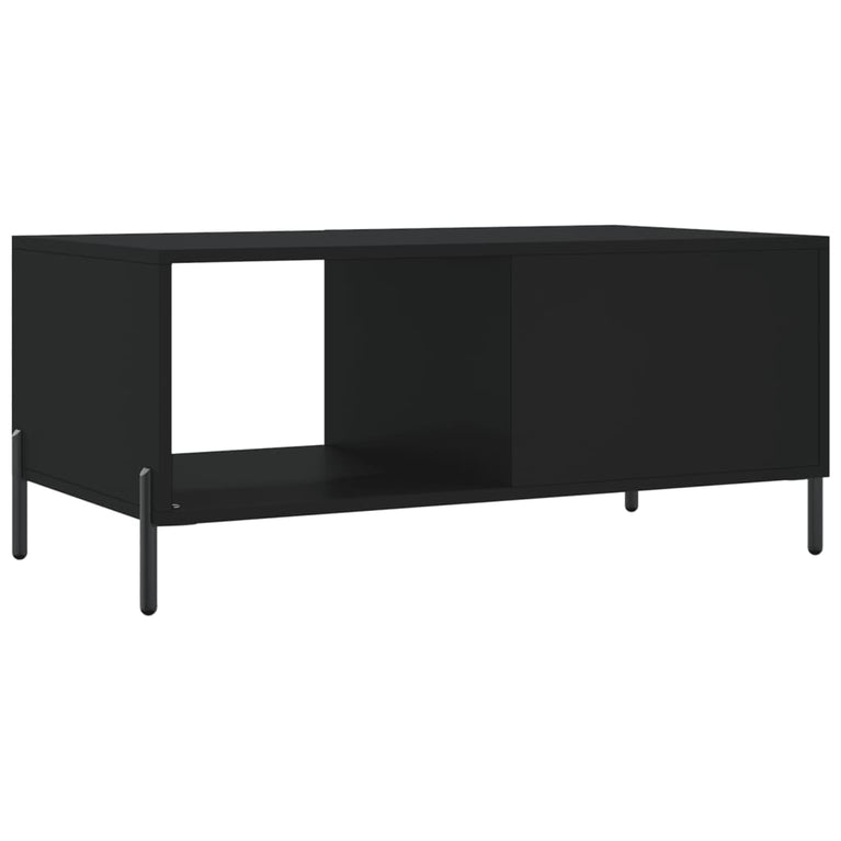 Salontafel 90x50x40 cm bewerkt hout zwart MeubelReus