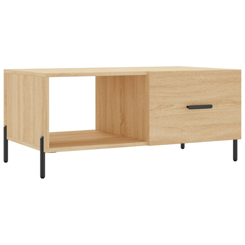 Salontafel 90x50x40 cm bewerkt hout sonoma eikenkleurig MeubelReus