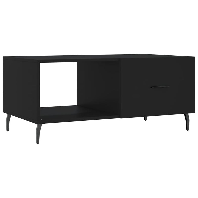 Salontafel 90x50x40 cm bewerkt hout zwart MeubelReus
