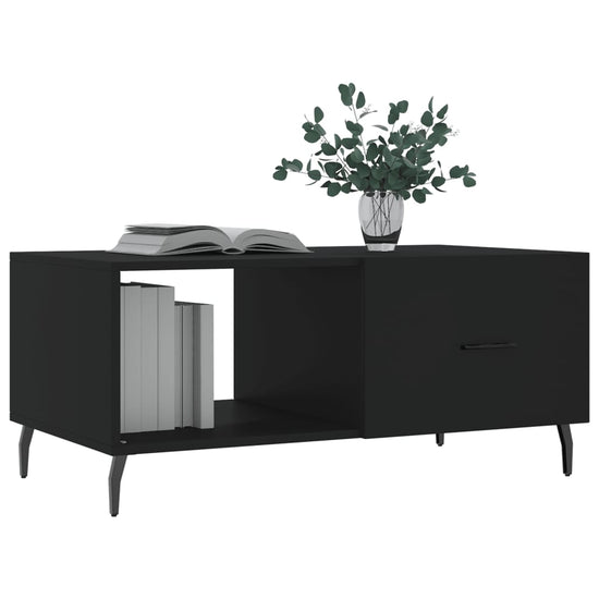 Salontafel 90x50x40 cm bewerkt hout zwart MeubelReus