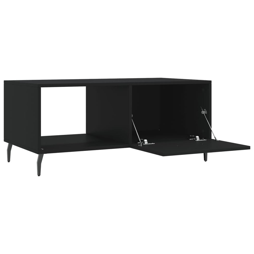 Salontafel 90x50x40 cm bewerkt hout zwart MeubelReus
