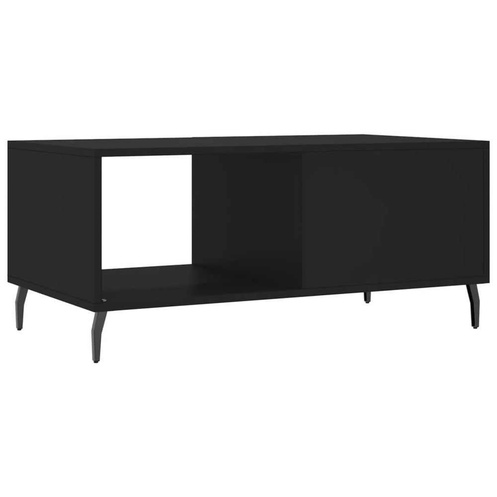 Salontafel 90x50x40 cm bewerkt hout zwart MeubelReus