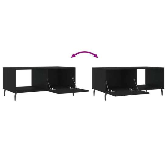 Salontafel 90x50x40 cm bewerkt hout zwart MeubelReus