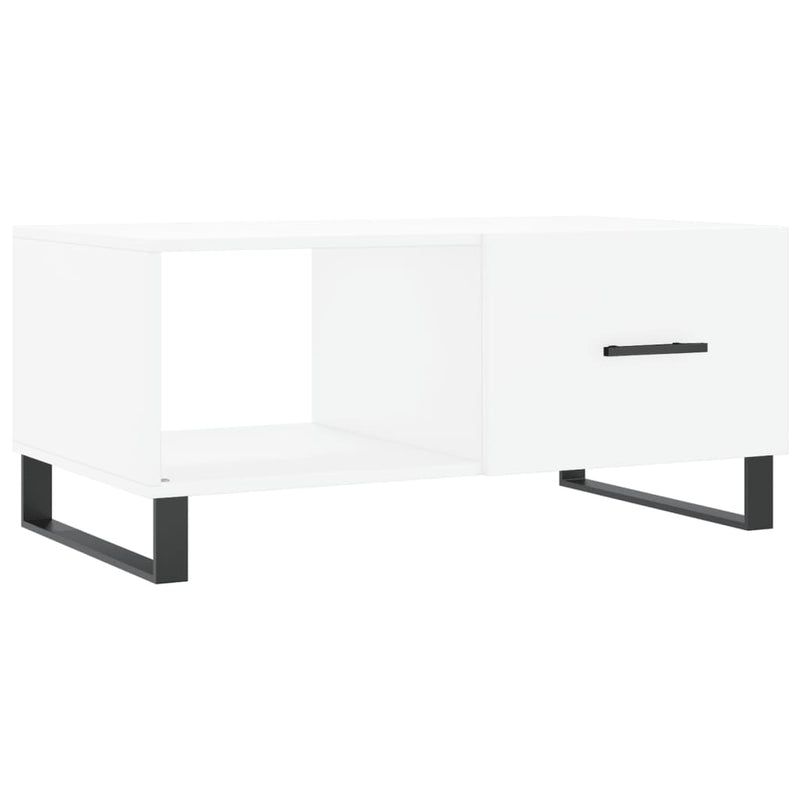 Salontafel 90x50x40 cm bewerkt hout wit MeubelReus