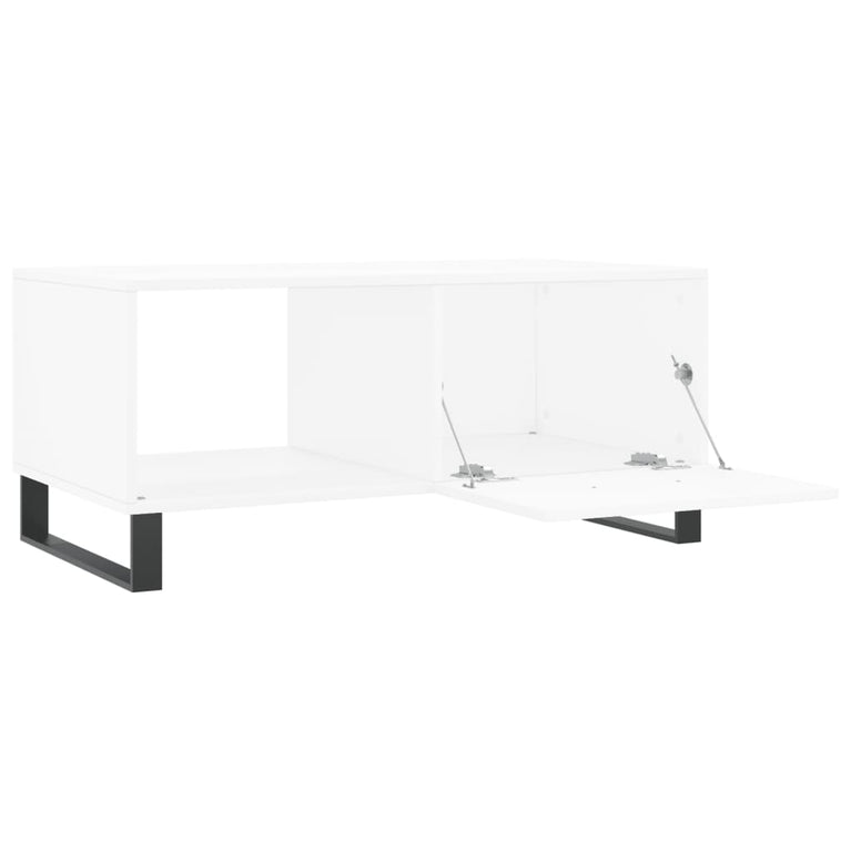 Salontafel 90x50x40 cm bewerkt hout wit MeubelReus