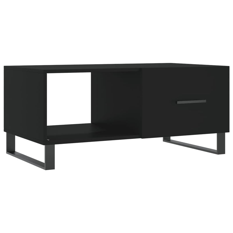 Salontafel 90x50x40 cm bewerkt hout zwart MeubelReus