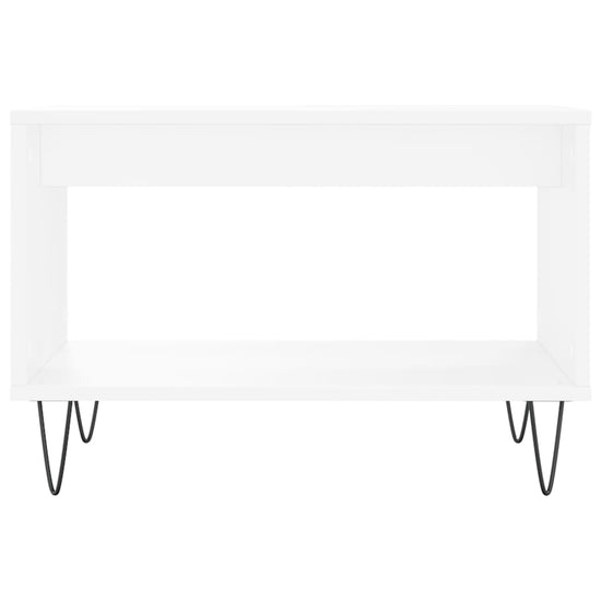 Salontafel 60x50x40 cm bewerkt hout wit MeubelReus