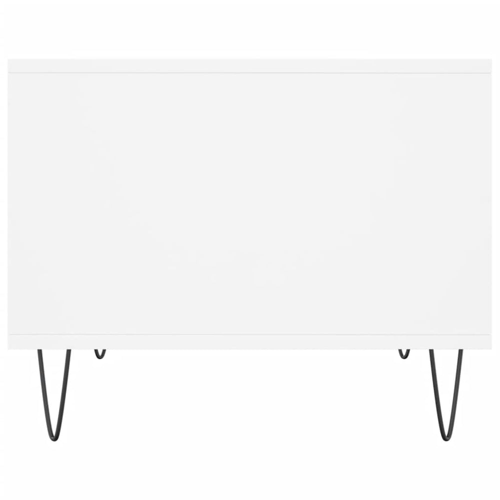 Salontafel 60x50x40 cm bewerkt hout wit MeubelReus