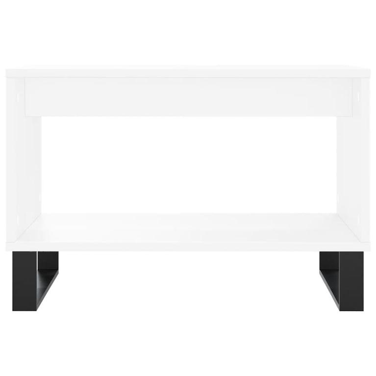 Salontafel 60x50x40 cm bewerkt hout wit MeubelReus