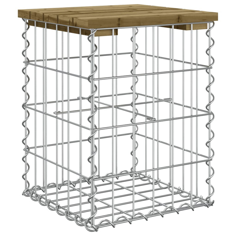 Tuinbank schanskorfontwerp 33x31x42 cm geïmpregneerd grenenhout MeubelReus