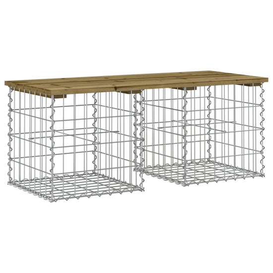 Tuinbank schanskorfontwerp 103x44x42 cm geïmpregneerd hout MeubelReus