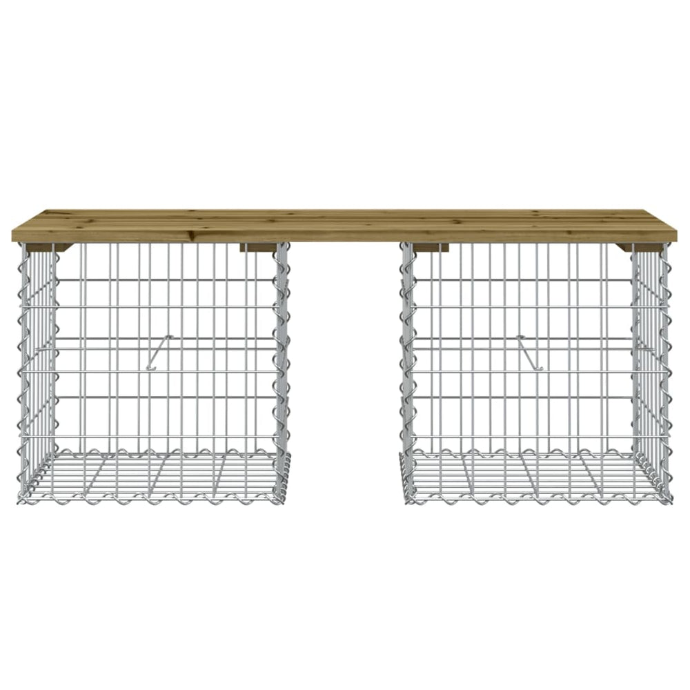 Tuinbank schanskorfontwerp 103x44x42 cm geïmpregneerd hout MeubelReus