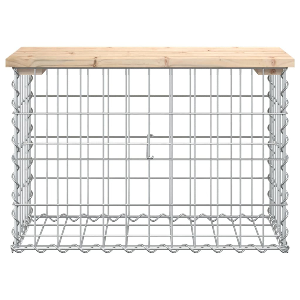 Tuinbank schanskorfontwerp 63x31,5x42 cm massief grenenhout MeubelReus