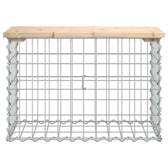Tuinbank schanskorfontwerp 63x31,5x42 cm massief grenenhout MeubelReus