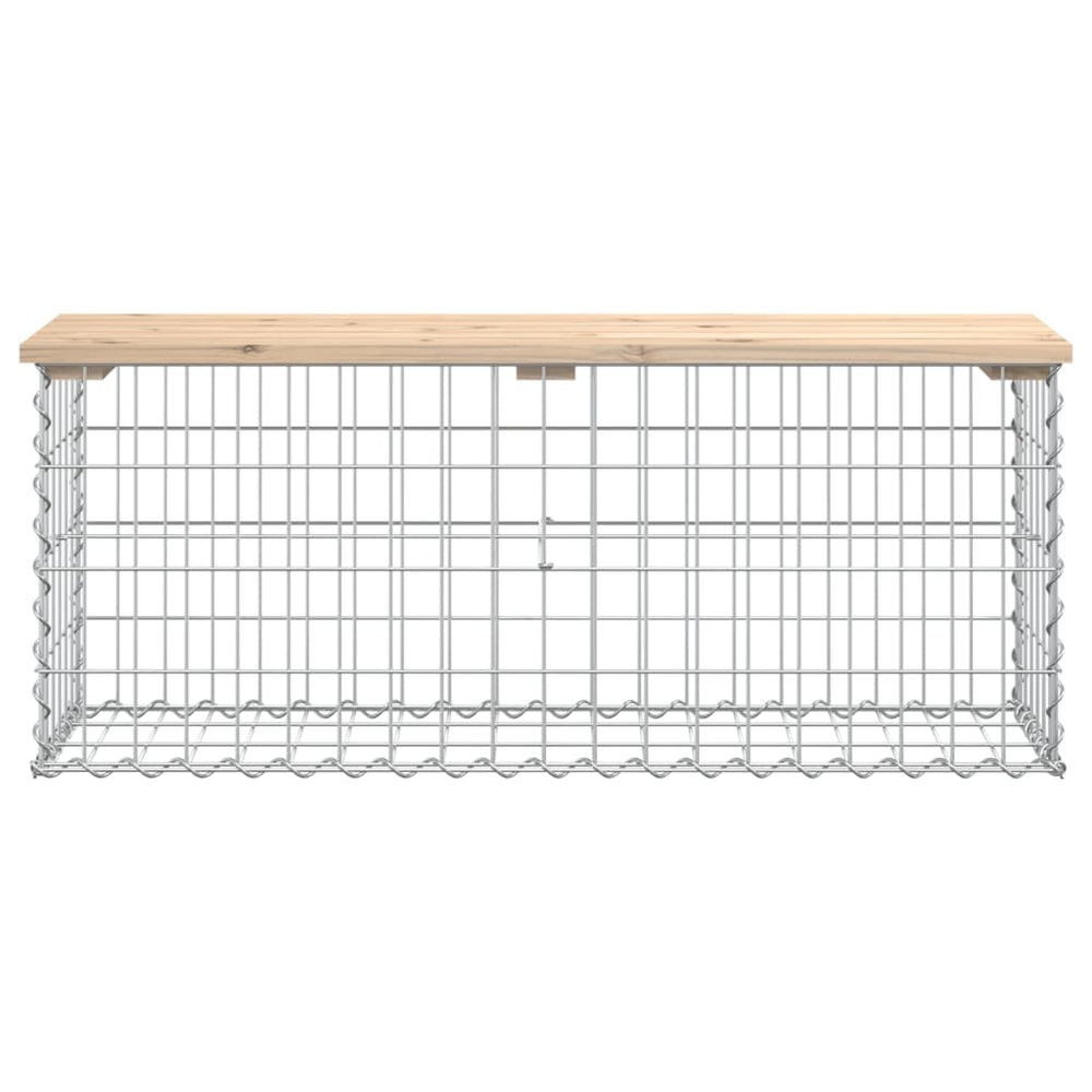 Tuinbank schanskorfontwerp 103x31,5x42 cm massief grenenhout MeubelReus