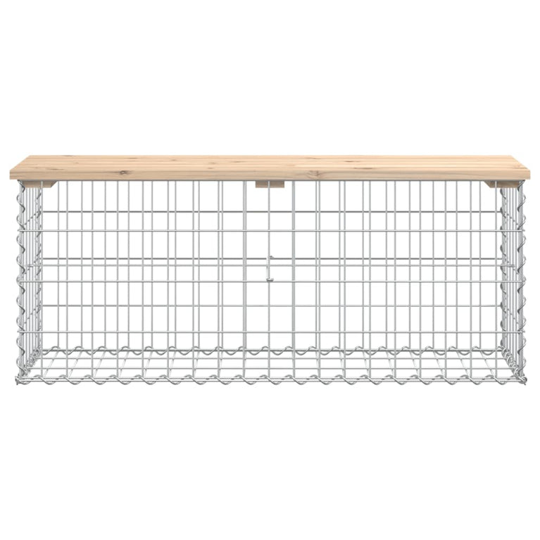 Tuinbank schanskorfontwerp 103x31,5x42 cm massief grenenhout MeubelReus