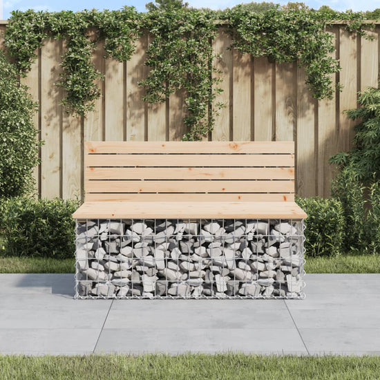 Tuinbank schanskorfontwerp 103x70x65 cm massief grenenhout MeubelReus