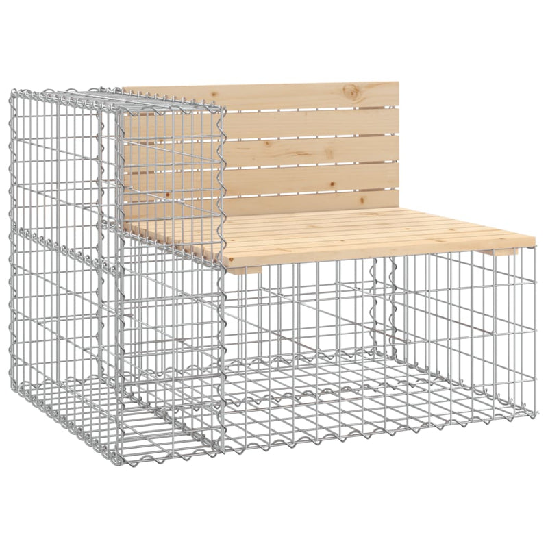 Tuinbank schanskorfontwerp 92x71x65,5 cm massief grenenhout MeubelReus