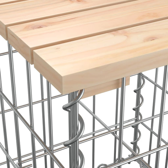 Tuinbank schanskorfontwerp 122x71x65,5 cm massief grenenhout MeubelReus