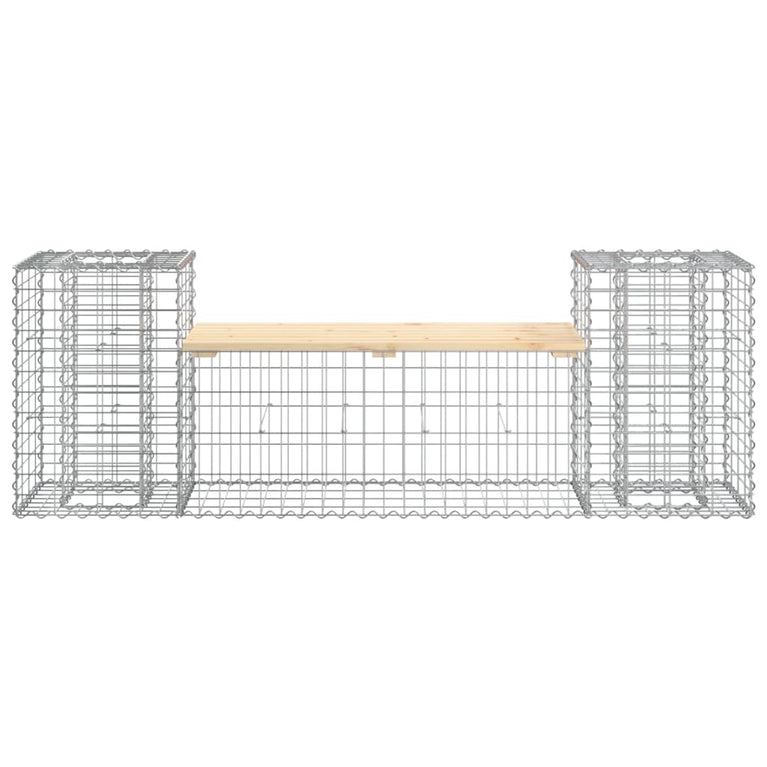 Tuinbank schanskorfontwerp 183x41x60,5 cm massief grenenhout MeubelReus