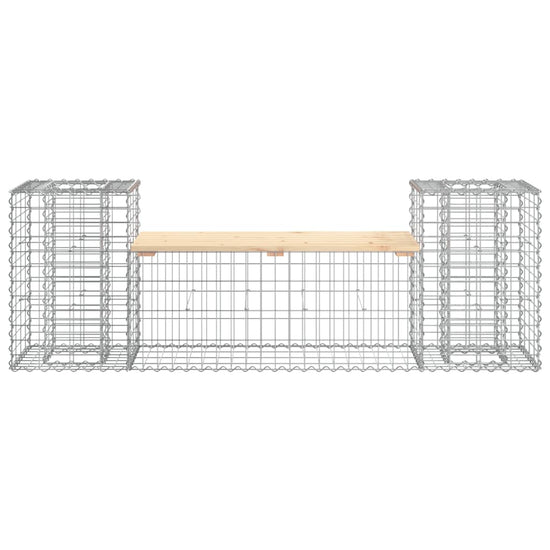 Tuinbank schanskorfontwerp 183x41x60,5 cm massief grenenhout MeubelReus