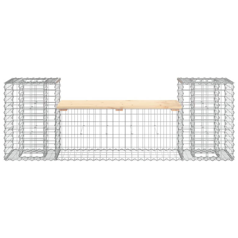 Tuinbank schanskorfontwerp 183x41x60,5 cm massief grenenhout MeubelReus