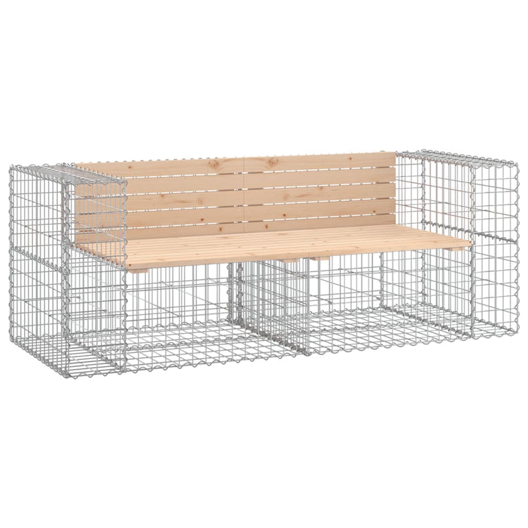 Tuinbank schanskorfontwerp 184x71x65,5 cm massief grenenhout MeubelReus
