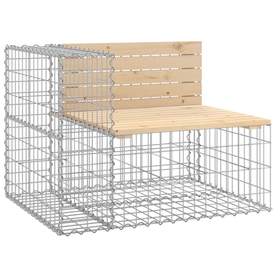 Tuinbank schanskorfontwerp 287x71x65,5 cm massief grenenhout MeubelReus