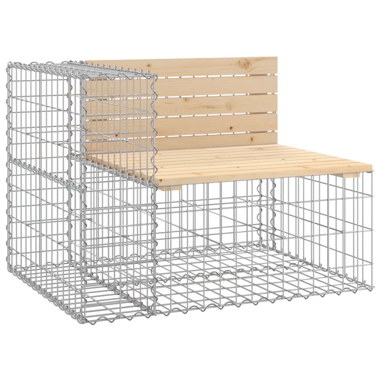 Tuinbank schanskorfontwerp 287x71x65,5 cm massief grenenhout MeubelReus