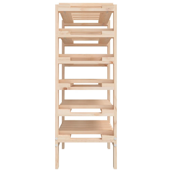 Wijnrek 61,5x30x82 cm massief grenenhout MeubelReus