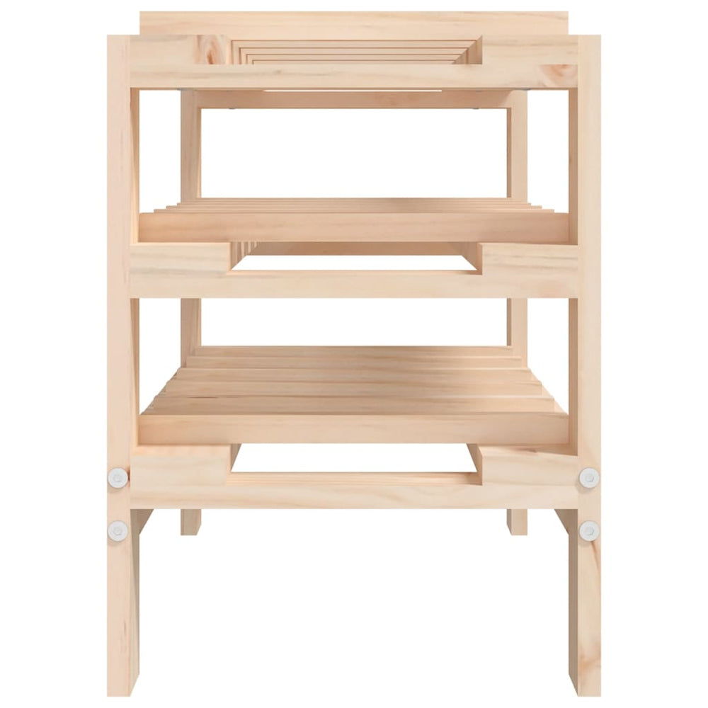 Wijnrek 61,5x30x42 cm massief grenenhout bruin MeubelReus