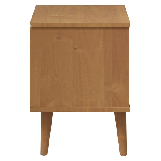 Nachtkastje MOLDE 40x35x48 cm massief grenenhout bruin MeubelReus